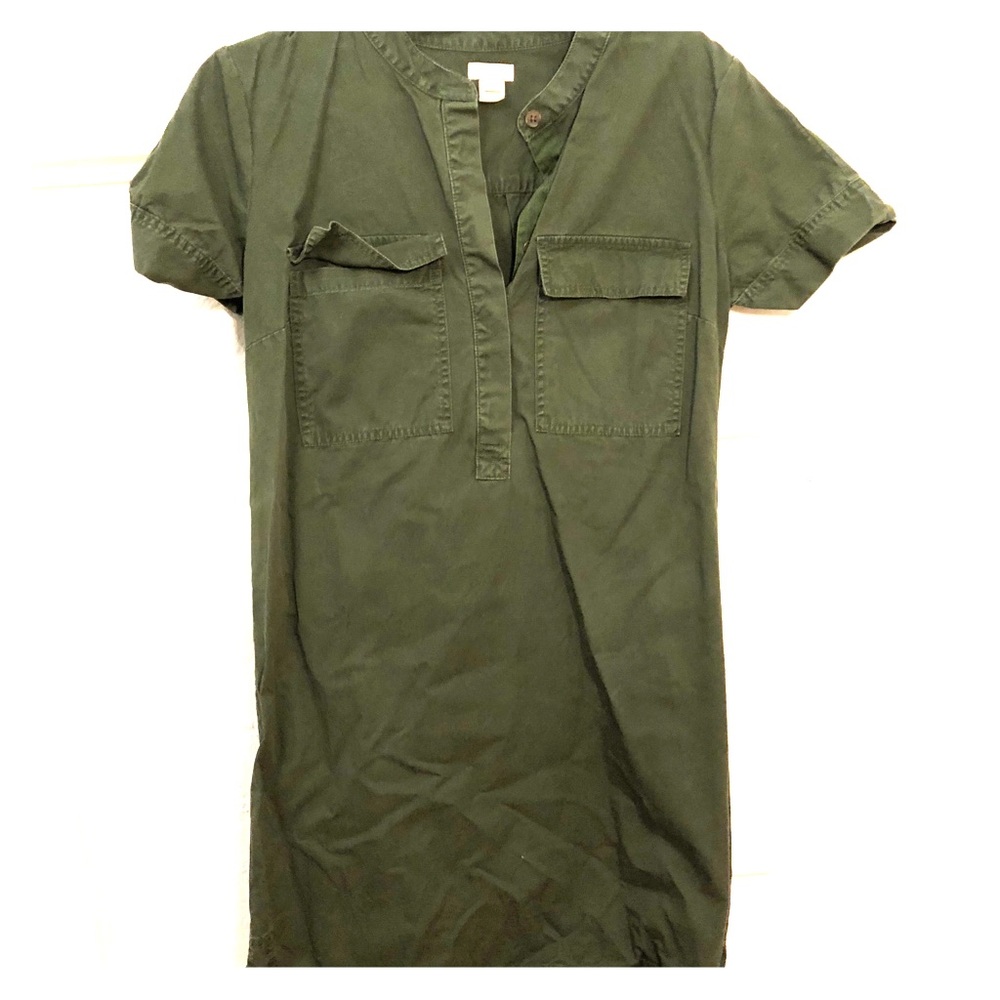 JCREW Hunter Green dress.